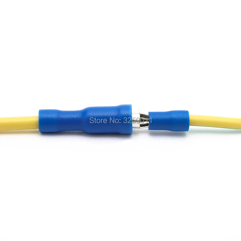 

1PCS Bullet Crimp Terminal Insulated Female with Male Electrical Connector Audio Wiring For 16-14 AWG MPD2-156 FRD2-156 blue
