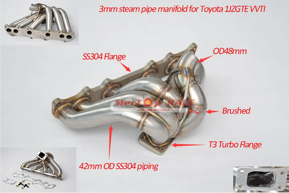 Паровая труба Mertop 3 мм для 1JZGTE 1JZ VVTI JZX100 110 EKIMANE 1989 93|manifold| |