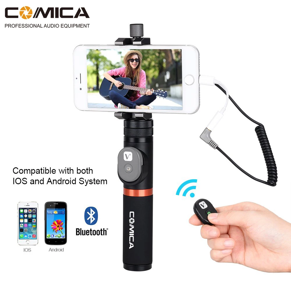 Comica CVM-WS50(A) UHF 6 Channels Wireless Phone Lavalier Microphone System For Smartphone/DSLR Camera Comica CVM-WS50(A) UHF 6 Channels Wireless Phone Lavalier Microphone System For Smartphone/DSLR Camera