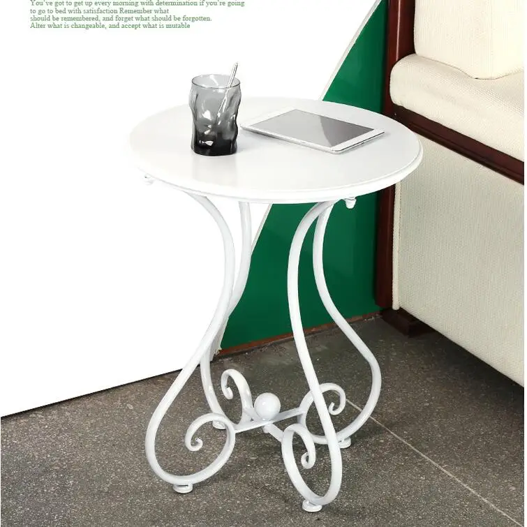 Living Room Furniture Modern Coffee Table Europe and America Style White Round Table Metal and Wooden Home Furniture Living Room Furniture Modern Coffee Table Europe and America Style White Round Table Metal and Wooden Home Furniture