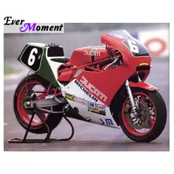 Ever Moment DIY Алмазная картина вышивка крестиком красный мотоцикл Ducati вышивка Стразы мотор автомобиль Гонки ремесло 5D ASF927