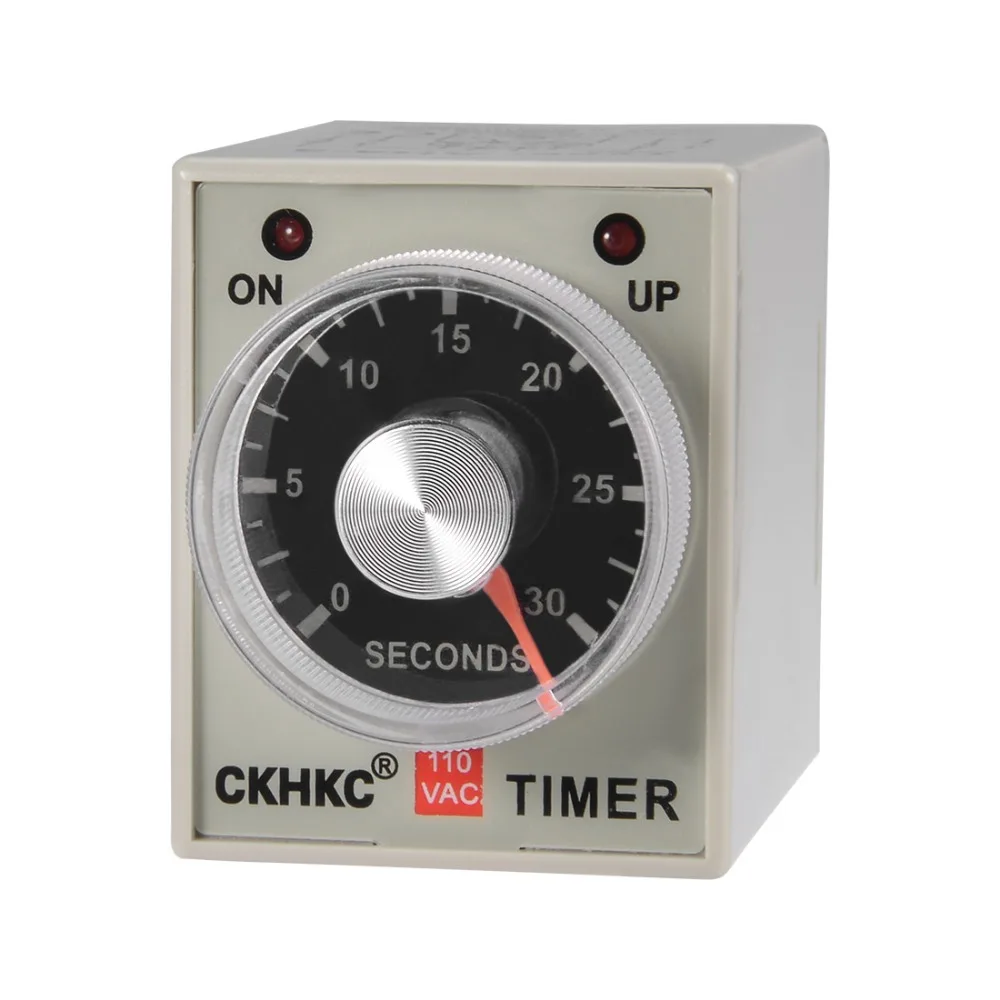 

UXCELL AC 110V 30S 8 Terminals Range Adjustable Delay Timer Time Relay AH3-3 Power Home Improvement Electrical Supplies Relay
