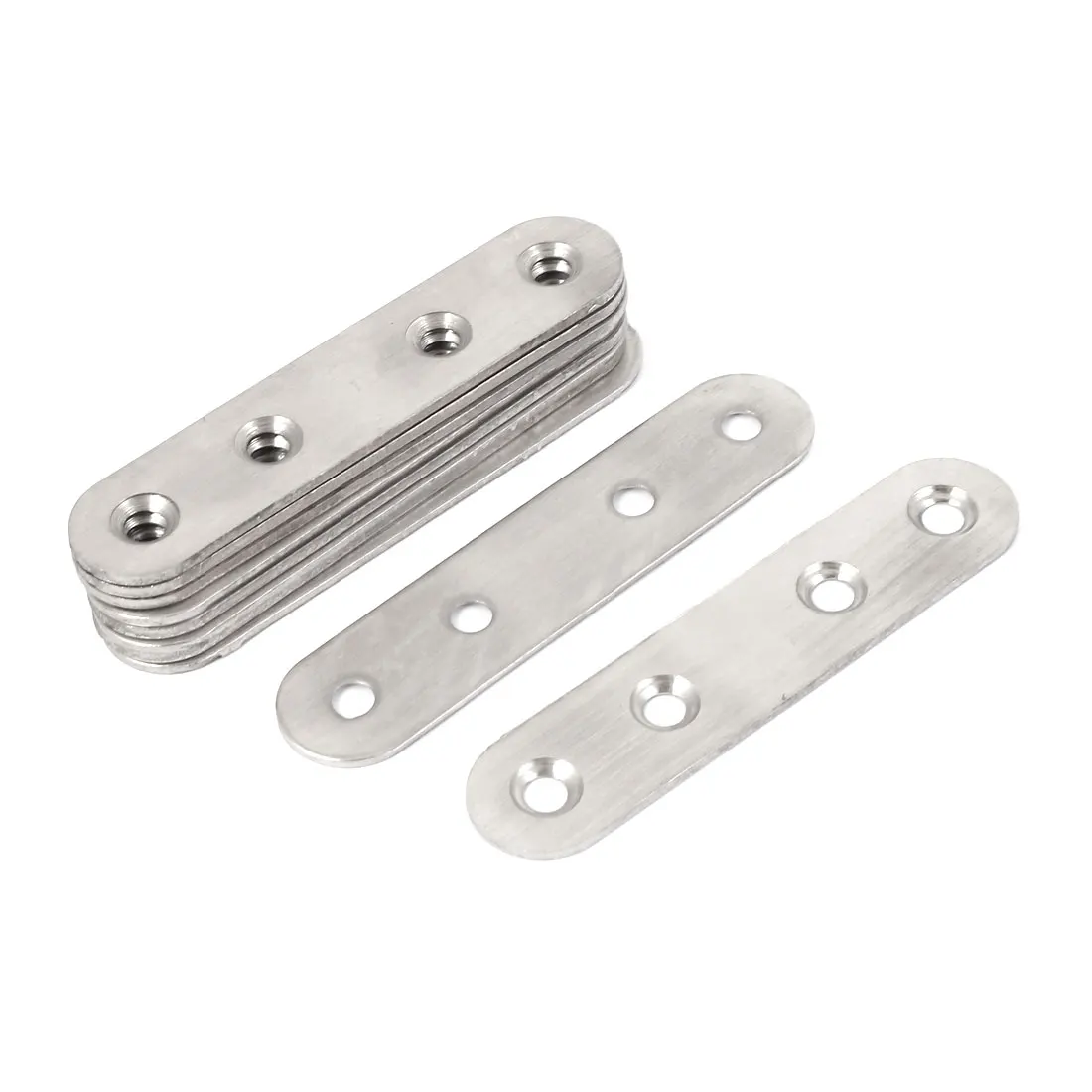 

UXCELL Metal Flat Repair Joining Brace Mending Fixing Plate 80Mmx17mmx2mm 10Pcs
