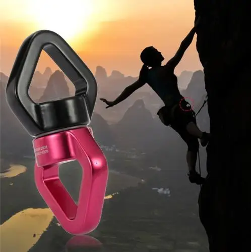 

10 Pcs Outdoor climbing universal ring rotary connector 30kN 360 Rotator Rotational Swing Hammock Spinner Rope Swivel Connector