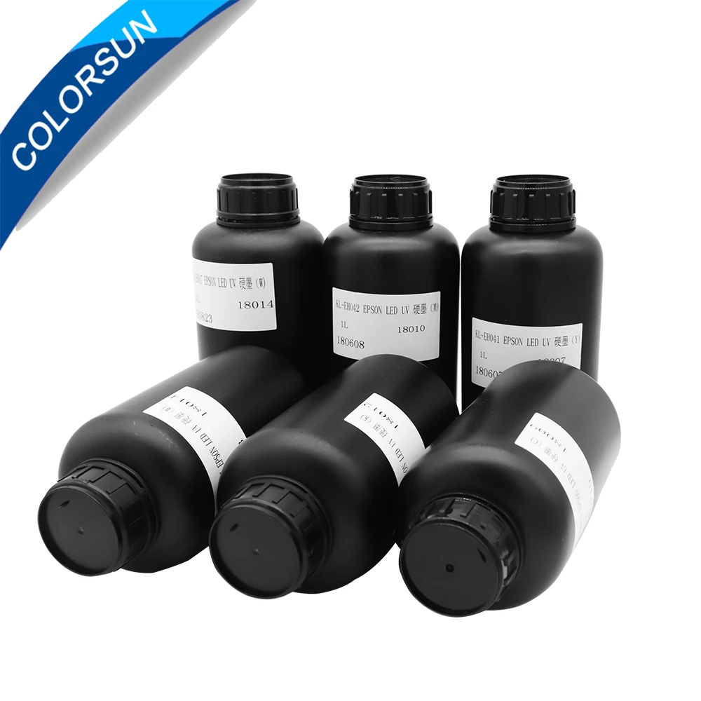 5 Colors LED UV Ink For Epson 1390 L800 1400 1410 1430 1500W R280 R290 R330