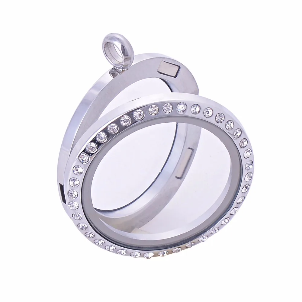 floating locket Pendant, Memory gift 