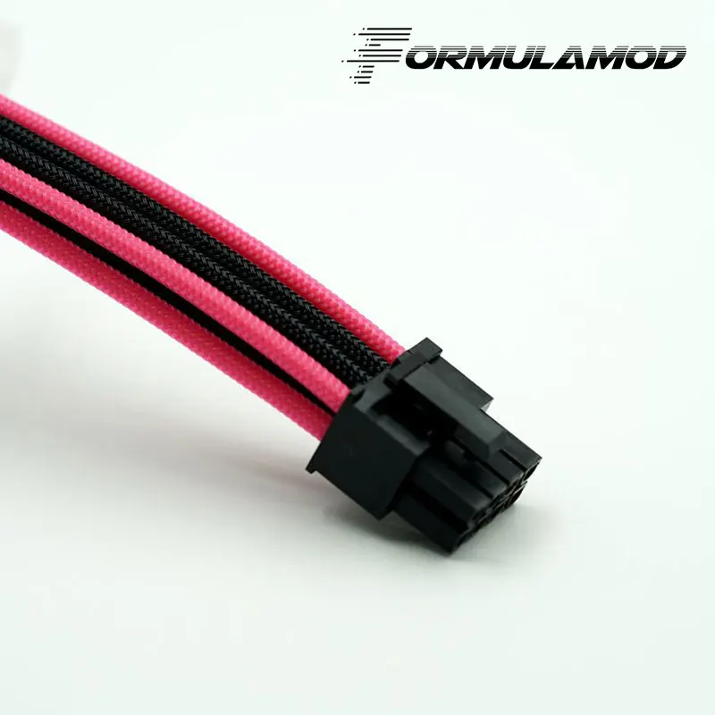 FormulaMod Fm-CPU8P-D ، وحدة المعالجة المركزية 8Pin الطاقة تمديد كابلات ، اللوحة 18AWG 8Pin متعدد الألوان مطابقة تمديد كابلات