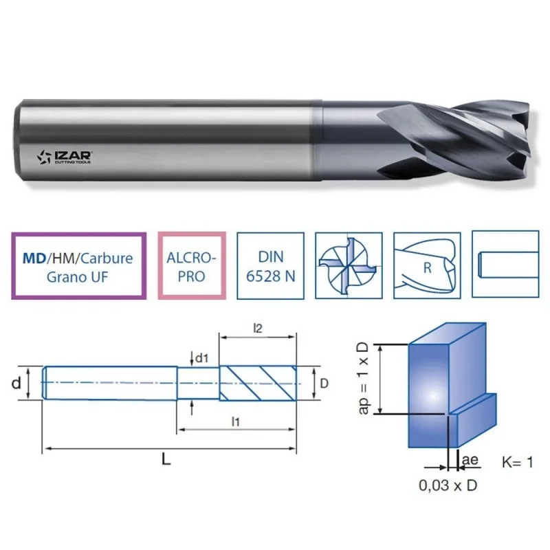 IZAR 25527 клубника торические шлифованной кожи UF DIN6528n 4Z 9461 20.00mm R 0.50 alcro pro|Аксессуары для электроинструментов| |