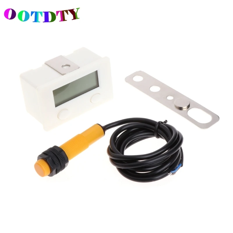

OOTDTY LCD Digital 5-Digit Punch Counter w/Strong Magnetic Proximity Switch Support Punch Counter Meter Drop Shipping Support