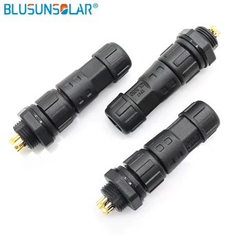 

1pair a lot M12 waterproof electrical connectors Wire To Male Panel Field Assembly 2,3,4,5,6,8 Pin for choose