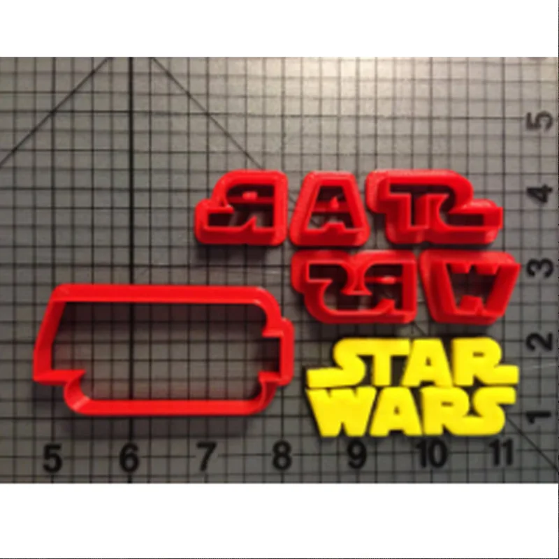 

Famous Star Wars Cookie Cutter Biscuits Stainless PLA Tools Cake Baking Mould Fondant Custom 3D printed Cake Decorating Tools