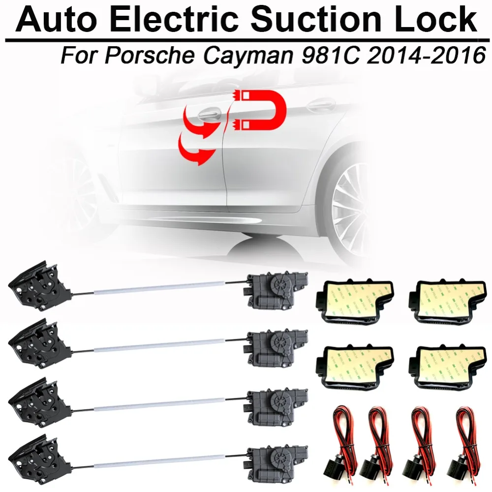 CARBAR Smart Auto Electric Suction Door Lock for Porsche Cayman 981C Automatic Soft Close Door Supe