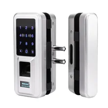 New Glass Door Lock Office Keyless Electric Fingerprint Lock With Touch Keypad Smart Card Remote Control Key Door Lock fingerprint lock office glass door single double door password lock card remote sensing remote control electronic access control