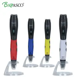 BAPASCO 2018 Оригинал BP-04 3D ручка + 200 м (20 Цвет) ABS DC 5 В 2A USB зарядка 3D печать Ручка Детские best Образование Подарки