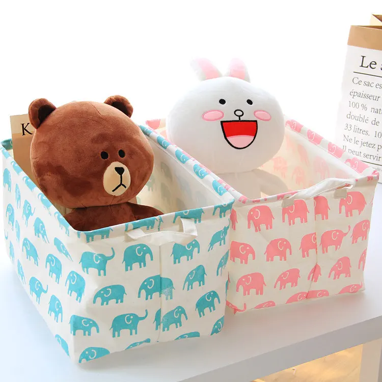 1PC New Arrival Foldable Laundry Basket Baby Toys Storage Cube Funny
