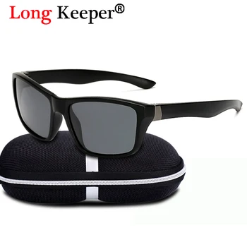 

Long Keeper 2018 Sunglasses for Men Polarized Rectangle Male Driving Sun Glass UV400 Goggles Eyewears Vintage Glasses With Box
