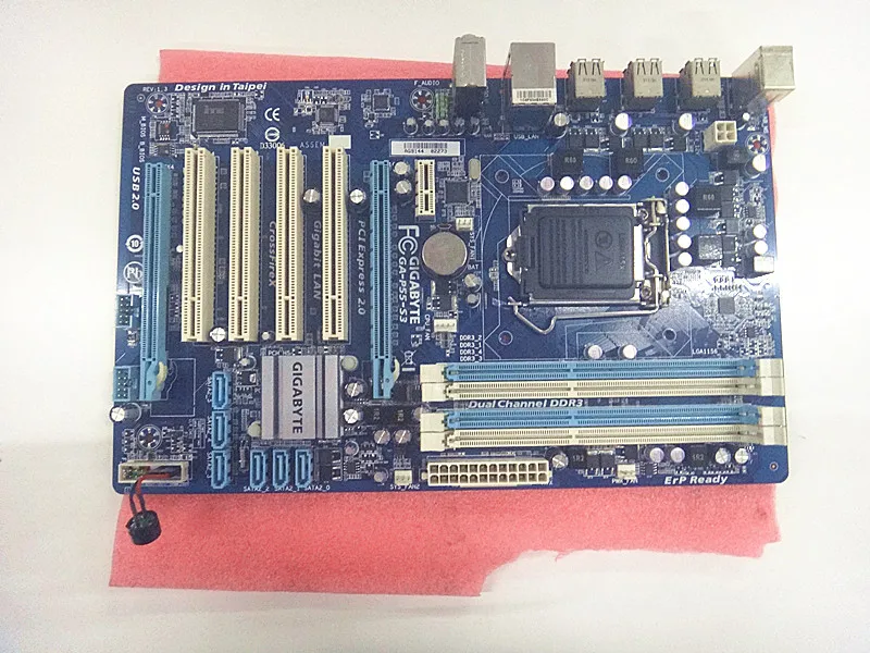 LGA1156 для Gigabyte GA P55 S3 оригинальная настольная H55 материнская плата DDR3 USB2.0