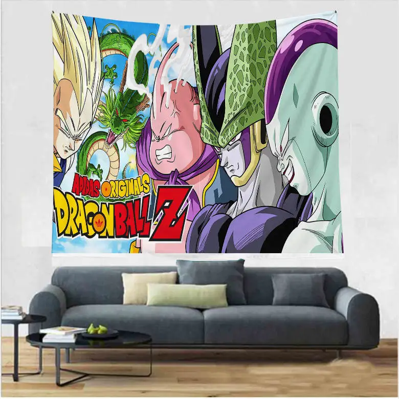 Imandale DBZ Super Heroes узор хиппи гобелены настенный утолщаются гобелены аниме Гоку узор стены книги по искусству домашний декор