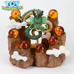 TAIHONGYU 7 шт. Dragon Balls Z Mountain фигурки Shenron + скала дерево стойка пень DBZ набор шары дракона игрушечные лошадки