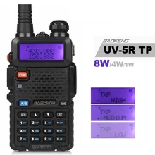 Baofeng UV-5R TP 8 Вт Высокая мощность VHF/UHF 136-174/400-520 МГц двухдиапазонный FM истинный двухсторонний Ham Радио рация наушник UV-5RTP