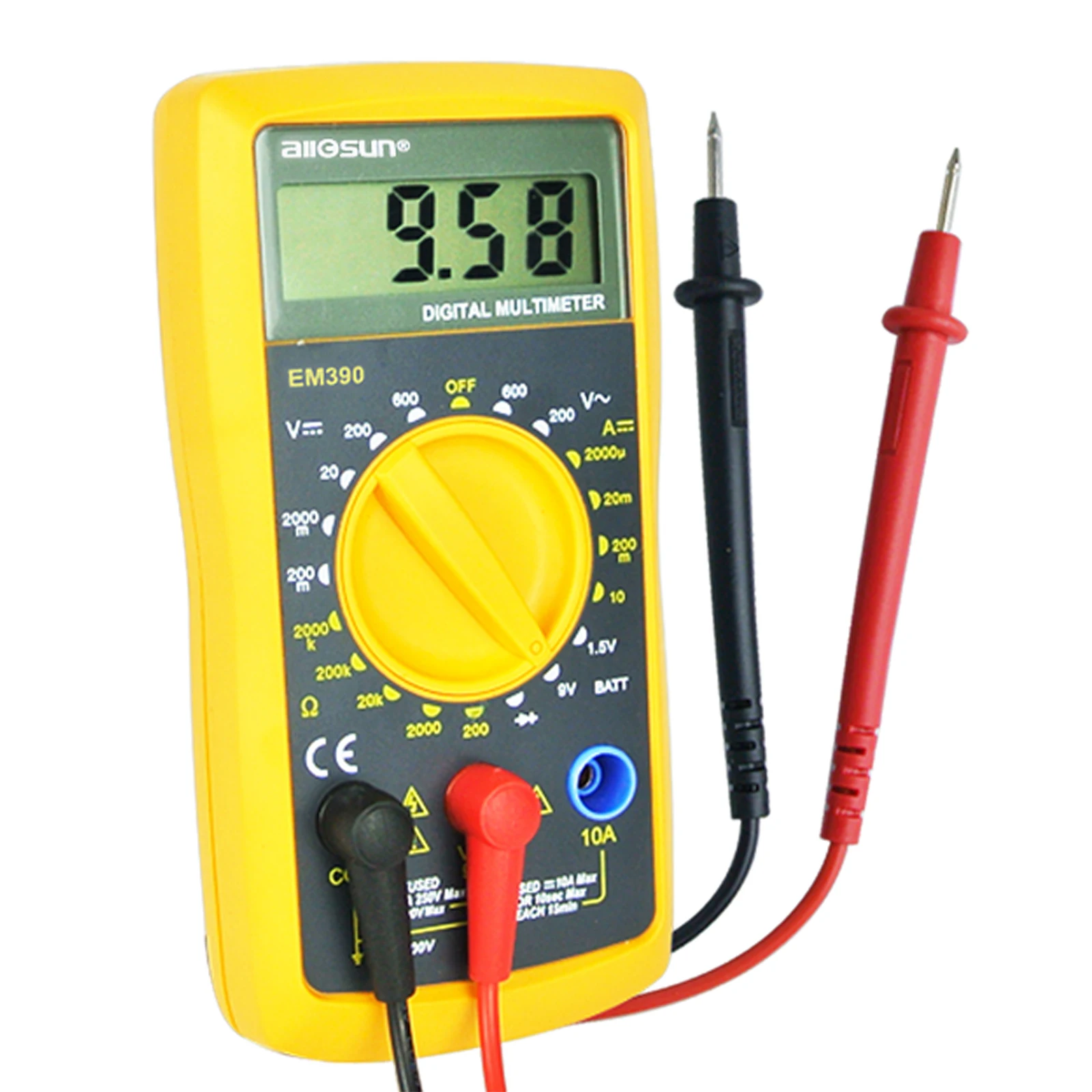 

Handheld Multimeter DC / AC Voltage Resistance Diode and Battery Test Checker