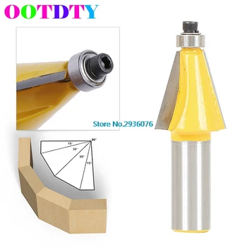 

OOTDTY 1/2'' Shank 15c Chamfer & Bevel Edging Router Bit 2-5/8"H Woodworking Tool MY17