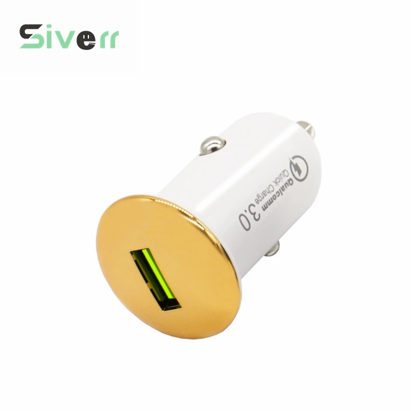 Siverr 3A Mini USB Car Charger Quick Charge 3.0 Mobile Phone Car-charger Adapter Universal for iPhone Samsung | Электроника