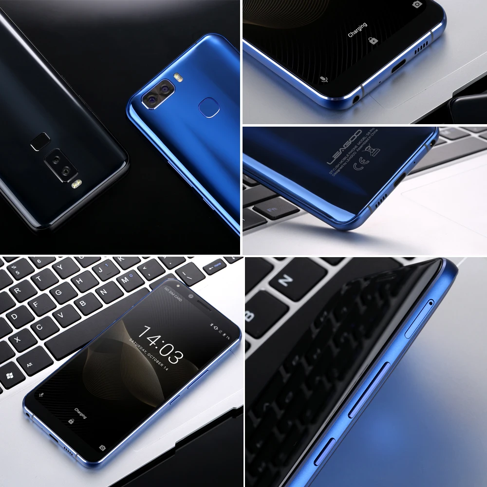 Leagoo S8 Pro 5.99inch 18:9 Display Android 7.0 MTK6757 Octa Core Smartphone 6GB RAM 64GB Dual Back Cameras Fingerprint 4G Phone