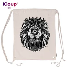 ICoup льва Повседневная складной холщовый мешок