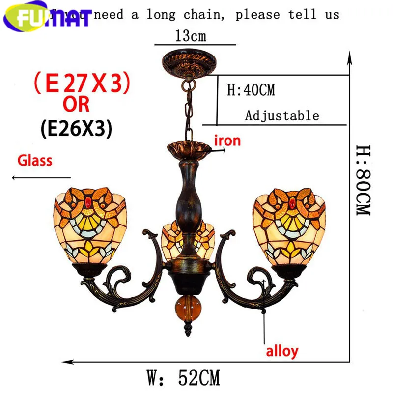 6 Tiffany Pendant lights