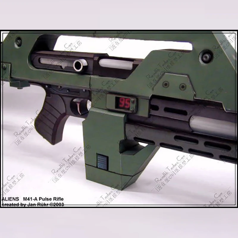 Diy 3d Puzzle 1 1 Paper Gun Model Aliens M41 A Pulse Rifle Non
