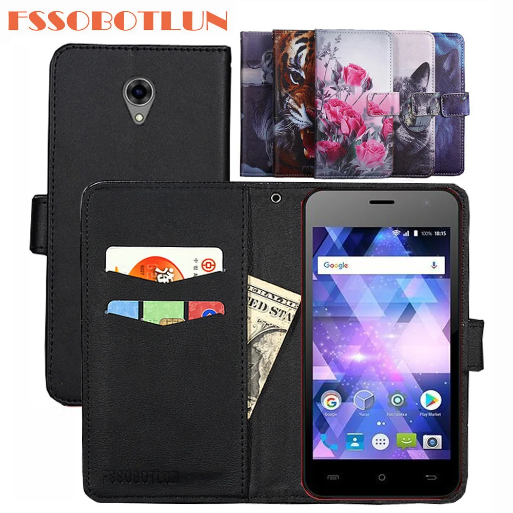 

FSSOBOTLUN For BQ BQ-4585 Fox View Case PU Leather Retro Flip Cover Shell Magnetic Fashion Wallet Cases Kickstand Strap BQ 4585