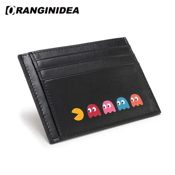 

Genuine Leather Wallet Credit Card Purse Mini Slim Wallet Card & id Holders Man Woman Business Card Holder tarjetero porte carte