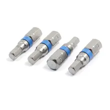 UXCELL 4 шт./партия 4 мм/0,1" наконечник 6,3 мм/1/4" хвостовик магнитные биты с шестигранной отверткой 25 мм/" Длина аппаратная часть электроинструмента