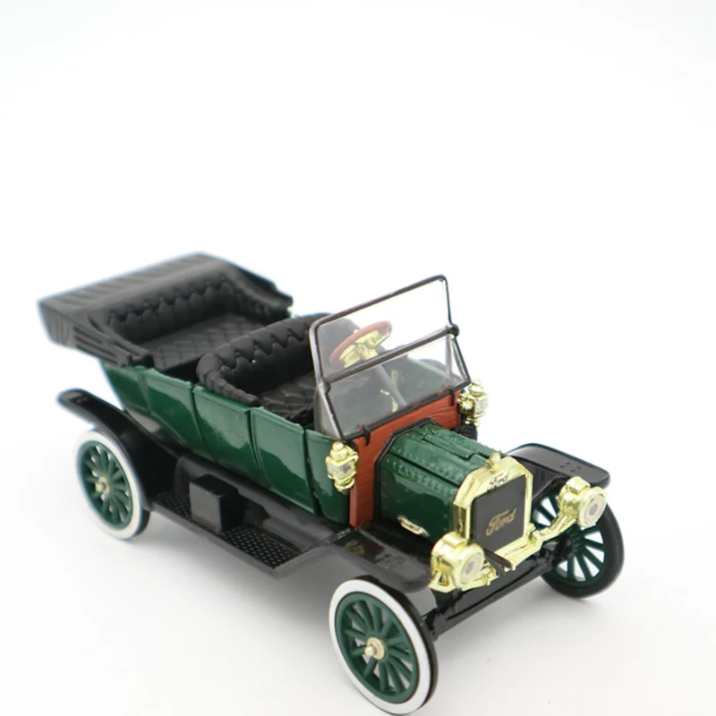

1/32 simulation Ford T-class classic car collection display model alloy ABS die-casting retro dark green vintage car model toys