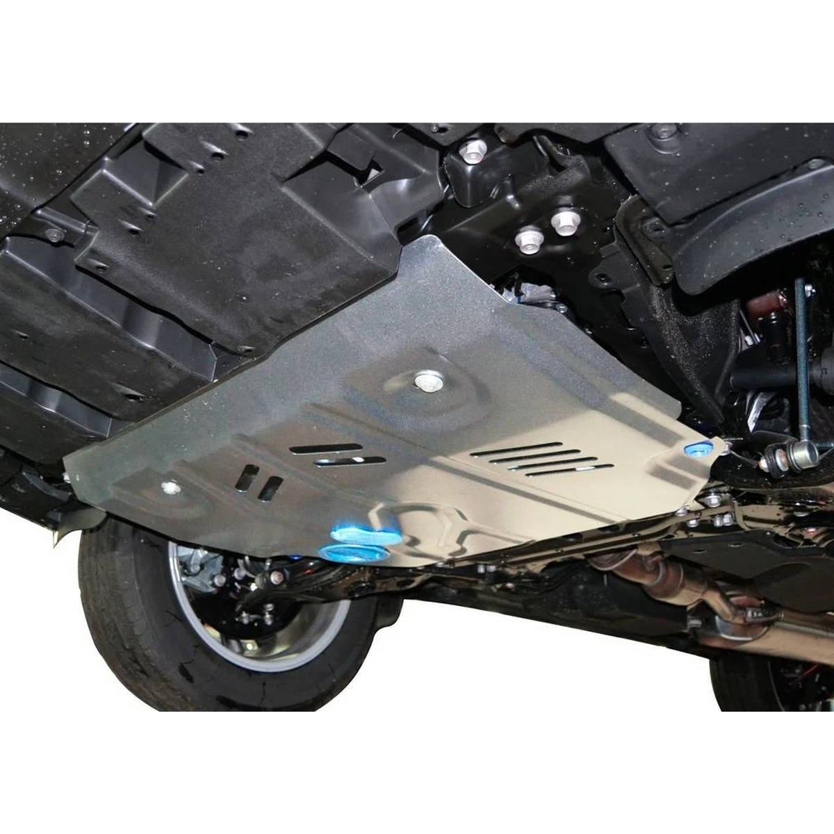 Защита картера и КПП Rival 333.3211.1 (для Lexus NX 200 V - 2.0 (150 л.с.) 2014-2017/Lexus NX 200 V - 2.0 (150 л.с.) 2017-н.в., алюминий 4 мм, алюминиевые защиты не поддаются коррозии, что гарантирует срок службы более 5 лет, крепеж в комплекте)