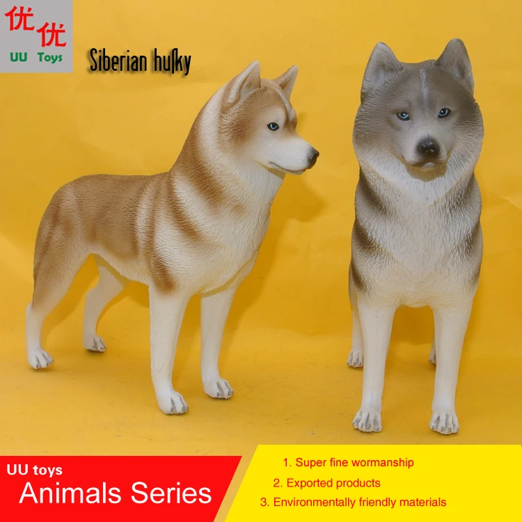 Hot toys Siberian husky dog simulation model Animals kids toys