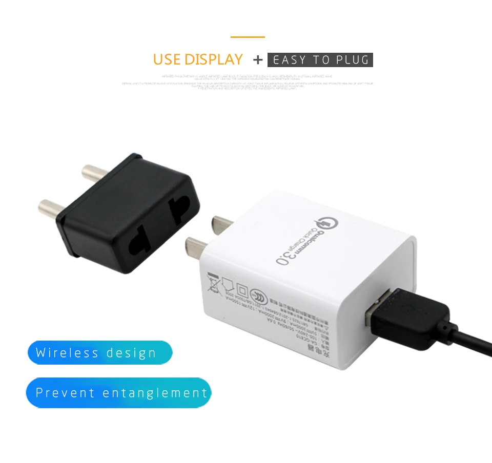 US To EU Plug USA To Euro Europe Travel Wall AC Power Mini Plug wall Charger Outlet Adapter Converter 2 Round Pin Socket Black (10)