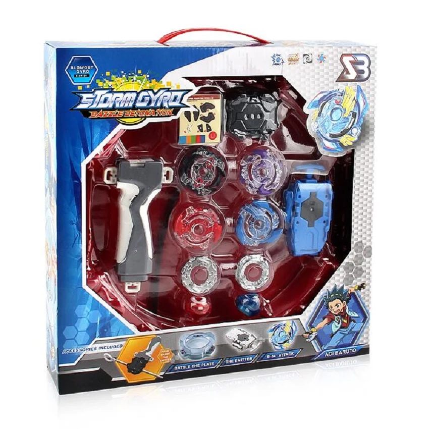 Beyblade Burst 4D Set With Launcher And Arena Metal Fight Battle Fusion Classic Toys With Original