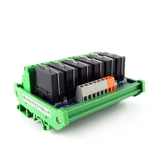 6-way power relay module double module i intermediate relay 24V PLC amplifier board цена 6-way power relay module double module i intermediate relay 24V PLC amplifier board цены онлайн