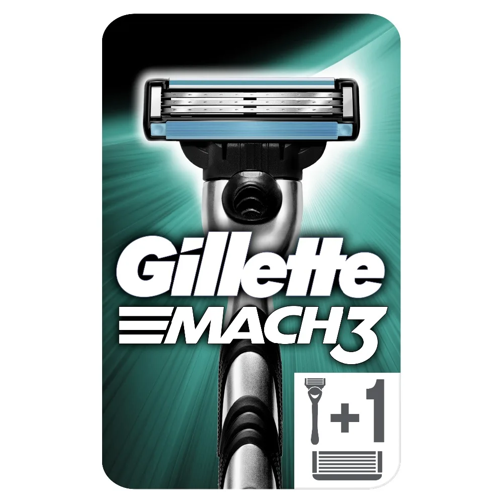 Razor Gillette Mach 3 Shaver Razors mak3 shaving  Machine for shaving mach3 2 Replaceable Cassettes Shaving