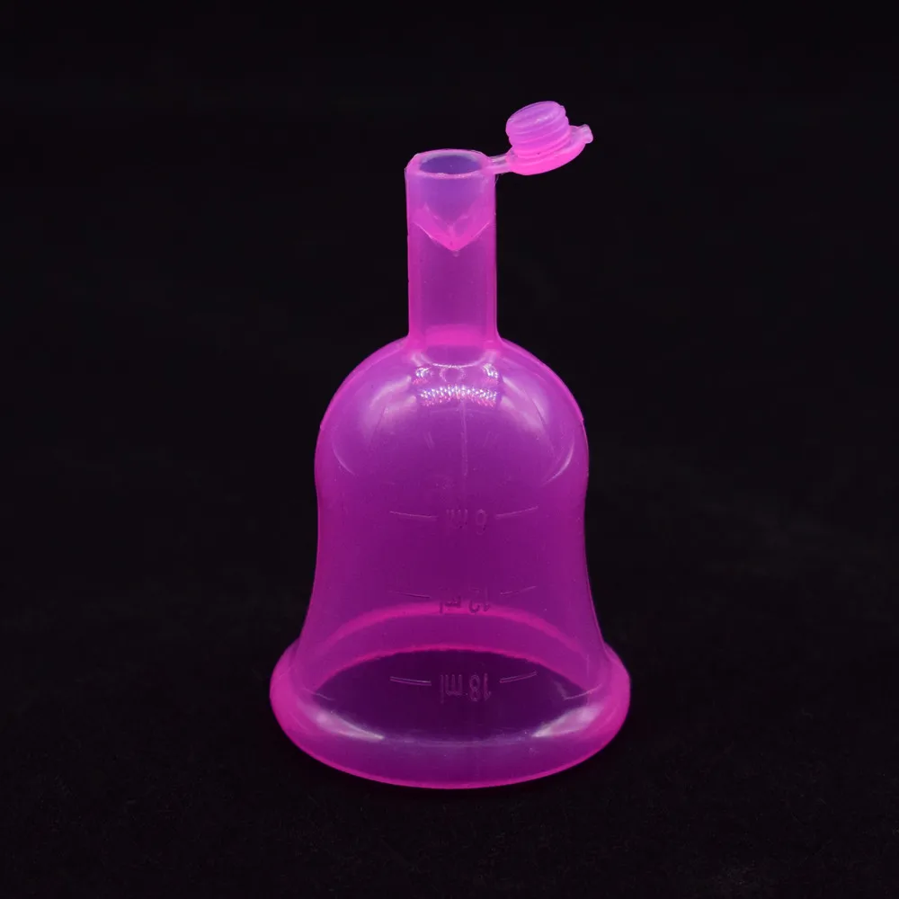 New lady menstrual cup with valve and lid for women period feminine