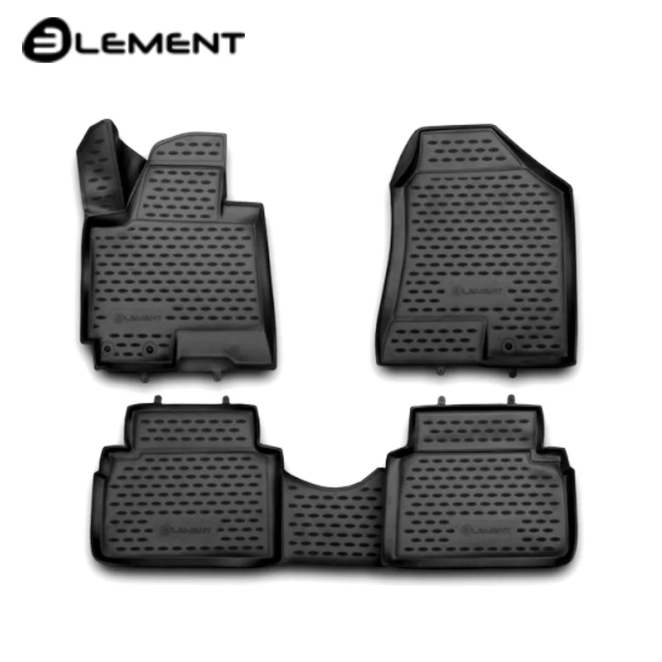 For Hyundai ix35 2010 2015 car mats 3D salon 4 pcs/set Polyurethane element nlc3d2036210k3d