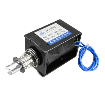 

UXCELL Solenoid Electromagnet DC 12/24V 400mA /10A 8KG/40N 10/20mm Pull Type Open Frame Linear Motion Solenoid Electromagnet