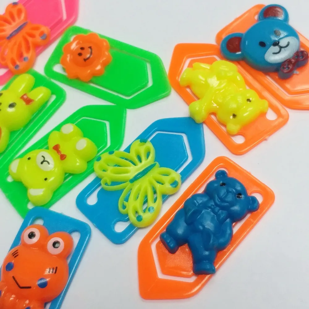 

48 pcs Plastic Animal Paper Clip Vintage Charm Jewellery Party Pinata Favour Bag Favors Girl Home Craft Cup Cake Decoration