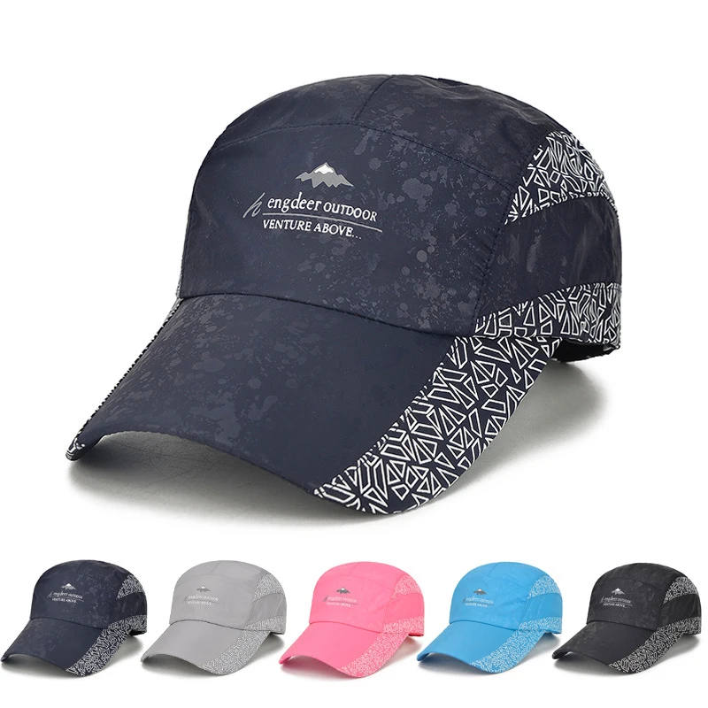 

Ultra-slim and quick-drying fabric cap running Women Man summer sun cap sports running breathable sport hat quick dry PB010