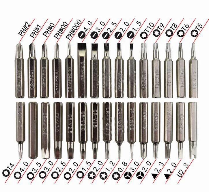 32 в 1 Магнитная отвертка мини отвертка Прецизионная отвертка набор разборная Нескользящая разборная