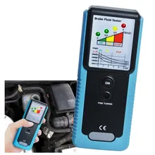 Тестер тормозной жидкости детектор w/светодиодный индикатор и 180 ° складной испытательный стержень, автомобильный Автомобильный диагностический инструмент качество масла