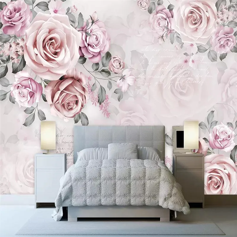 Dream Rose Bedroom Sofa TV background wall custom high-end mural factory wholesale wallpaper mural photo wall Dream Rose Bedroom Sofa TV background wall custom high-end mural factory wholesale wallpaper mural photo wall