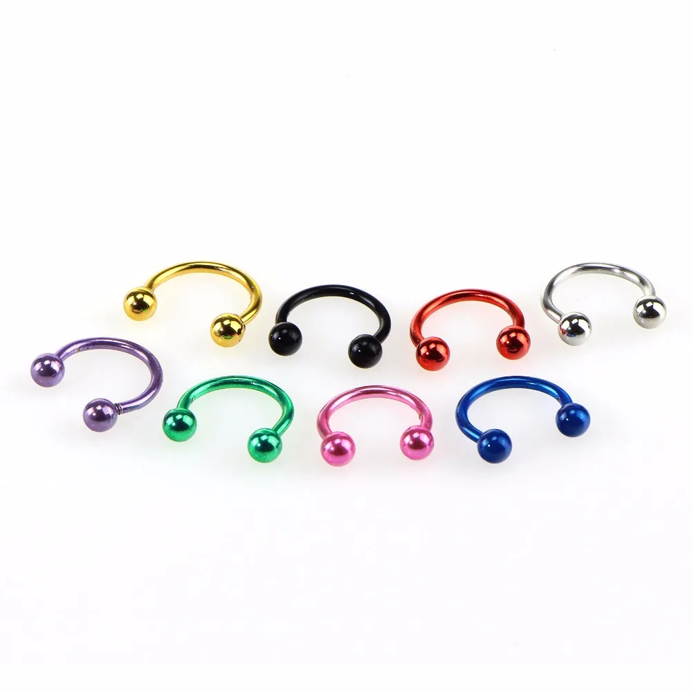 1/The popularity of C rod ring nose piercing pierced earrings is a multi-purpose free shipping. | Украшения и аксессуары
